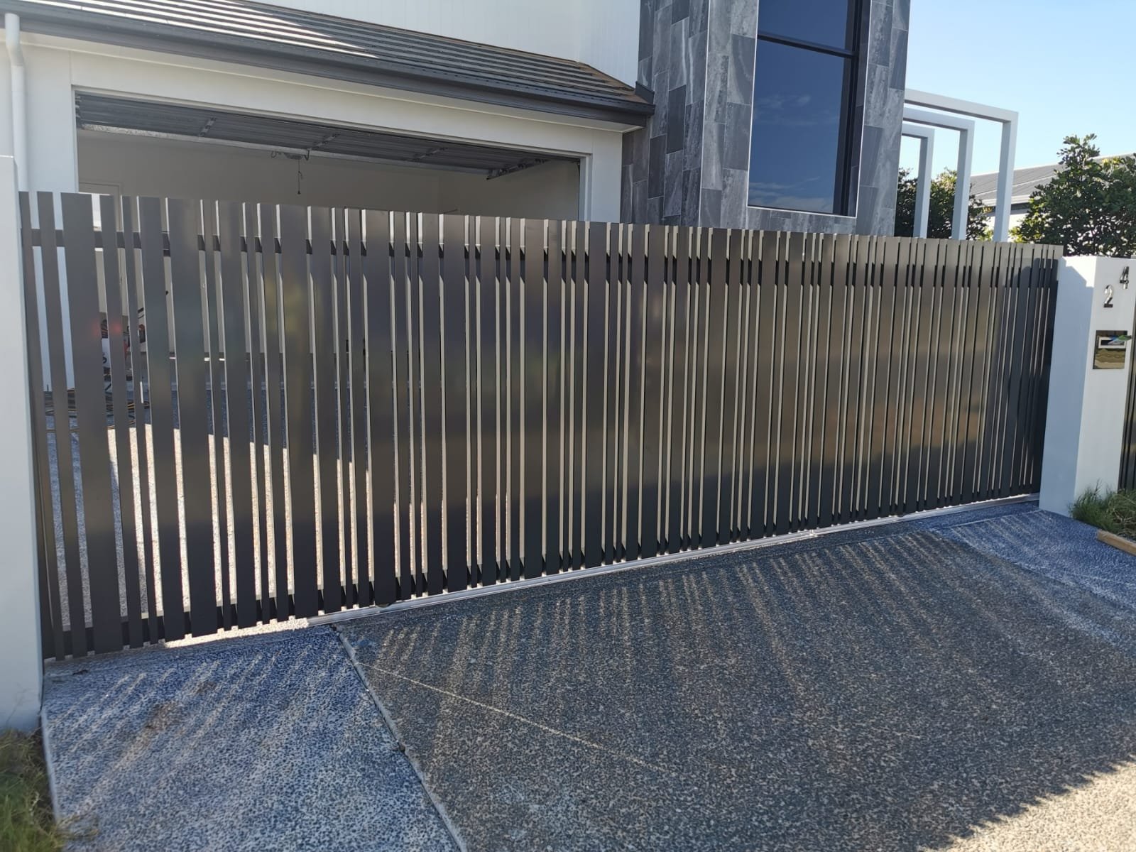 Colorbond sliding gate